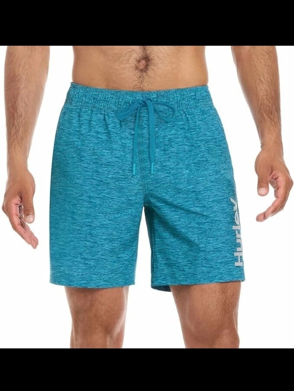 Hurley Men's Regular Fit Stretch Swim Trunk Shorts 7.5" Inseam Green Size Xl